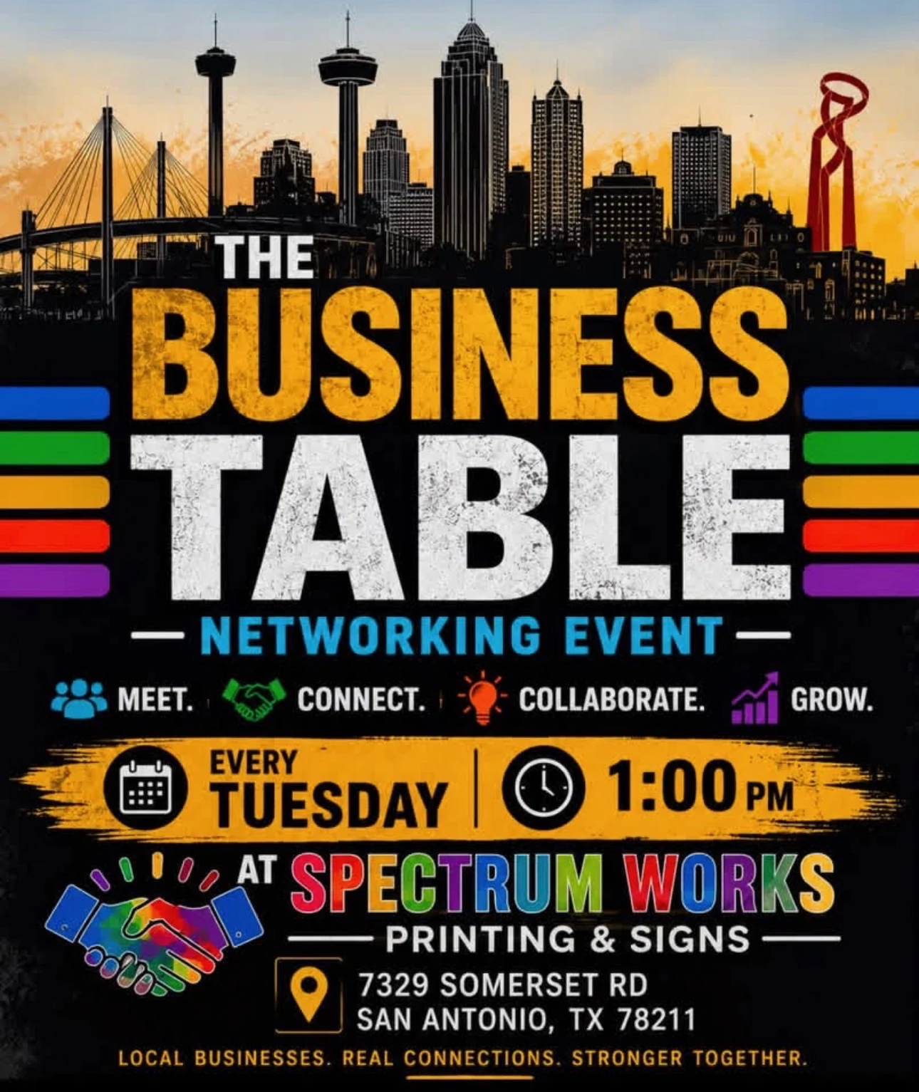 The Business Table event flyer